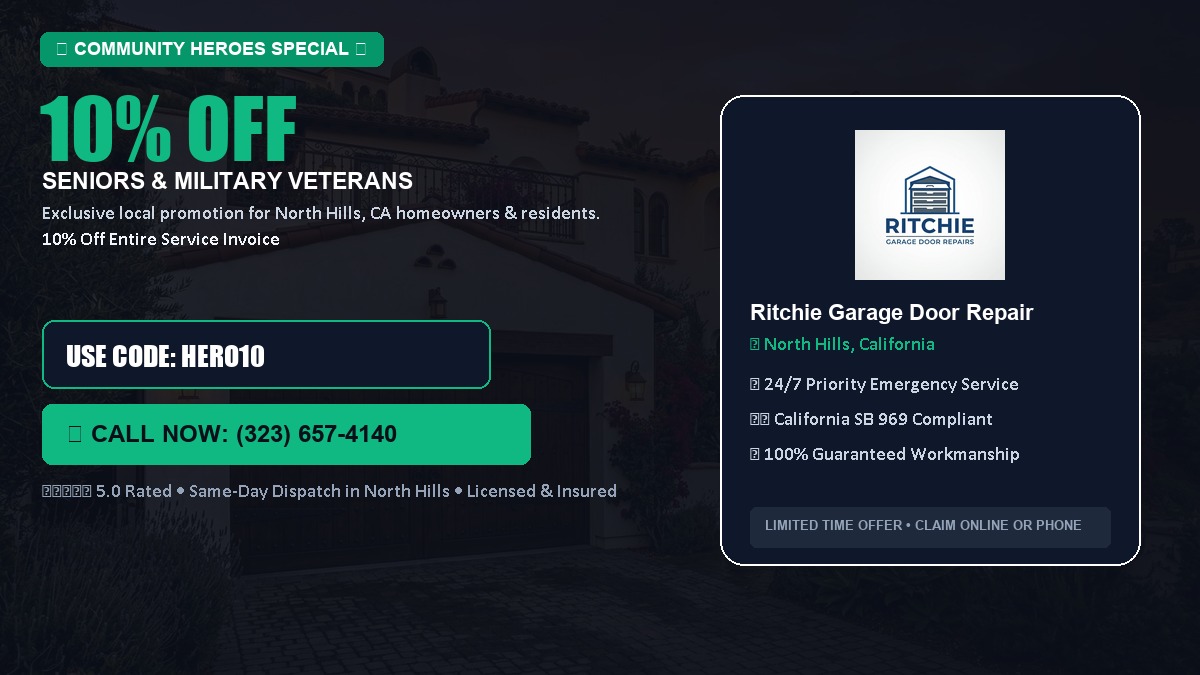 10% OFF Senior Citizens (65+) & Military / Veteran Community Discount in North Hills, CA
